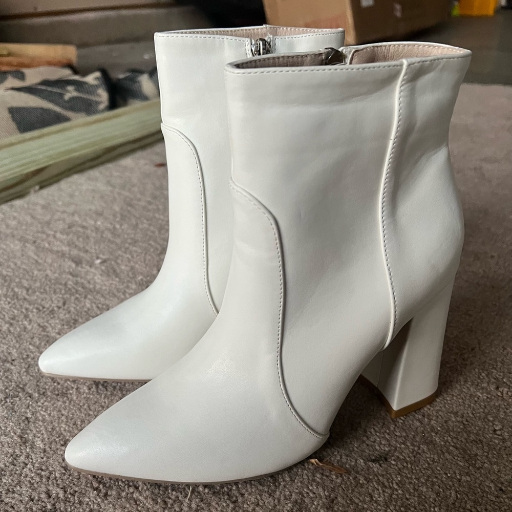 White Booties EU size 37